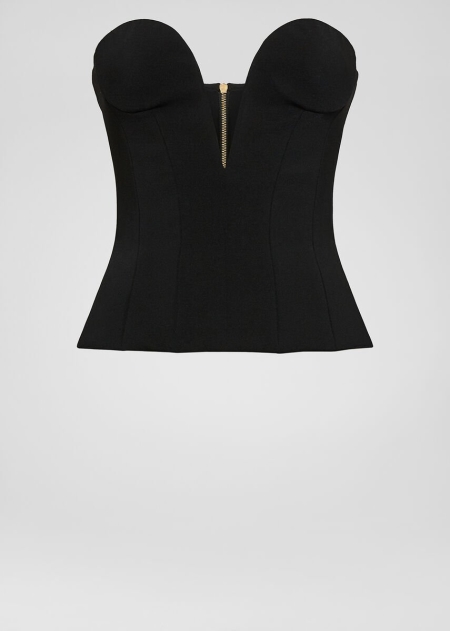 Top Versace Versace Heritage Neckline Bustier Dama | DCWENOZ-40